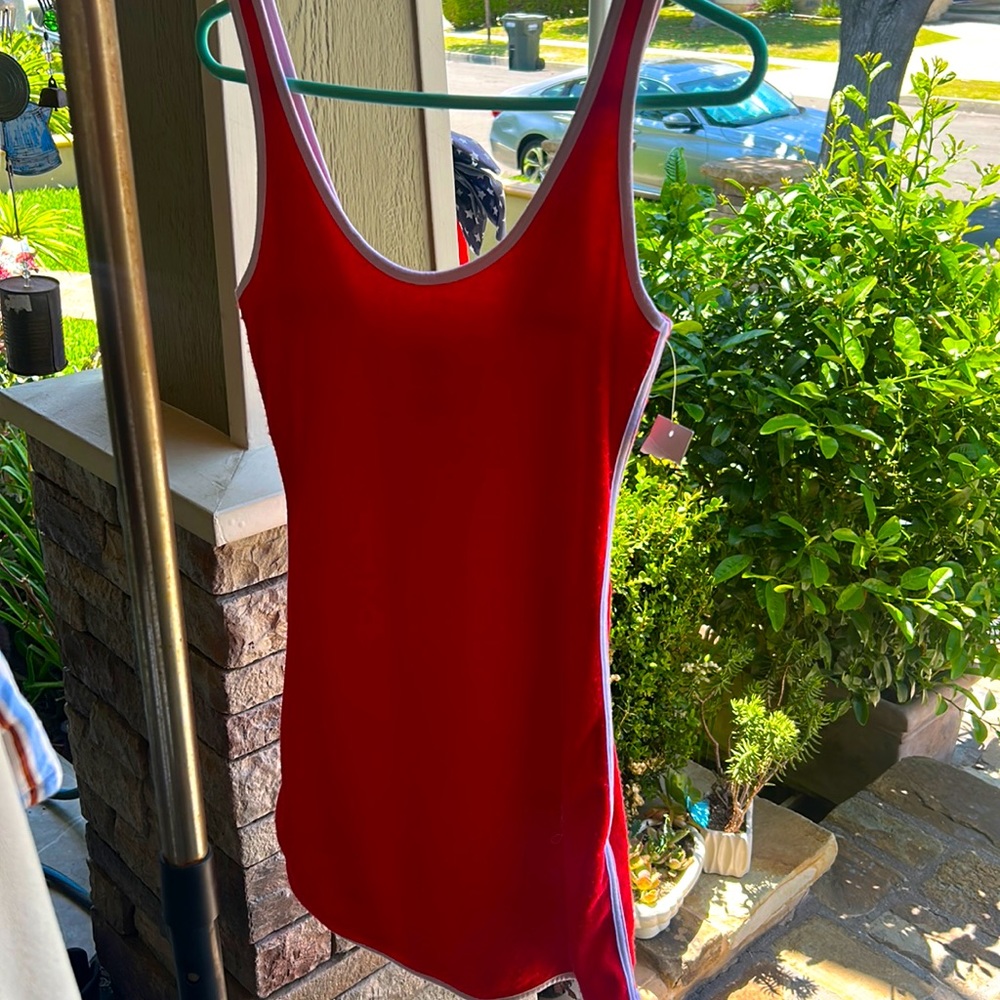 Super Cute Red Dress Soft Material ! Very Comfortable